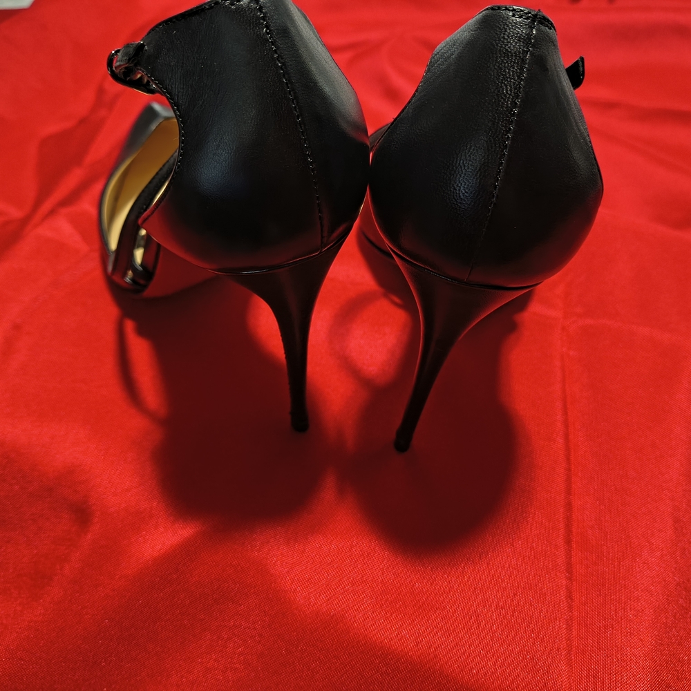 Christian Louboutin Black Strappy Women's Shoes - Picture 3 of 5